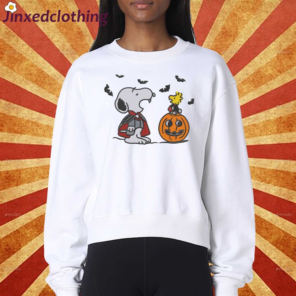 Snoopy Embroidered Sweatshirt T-shirt Hoodie Snoopy Halloween Shirt 